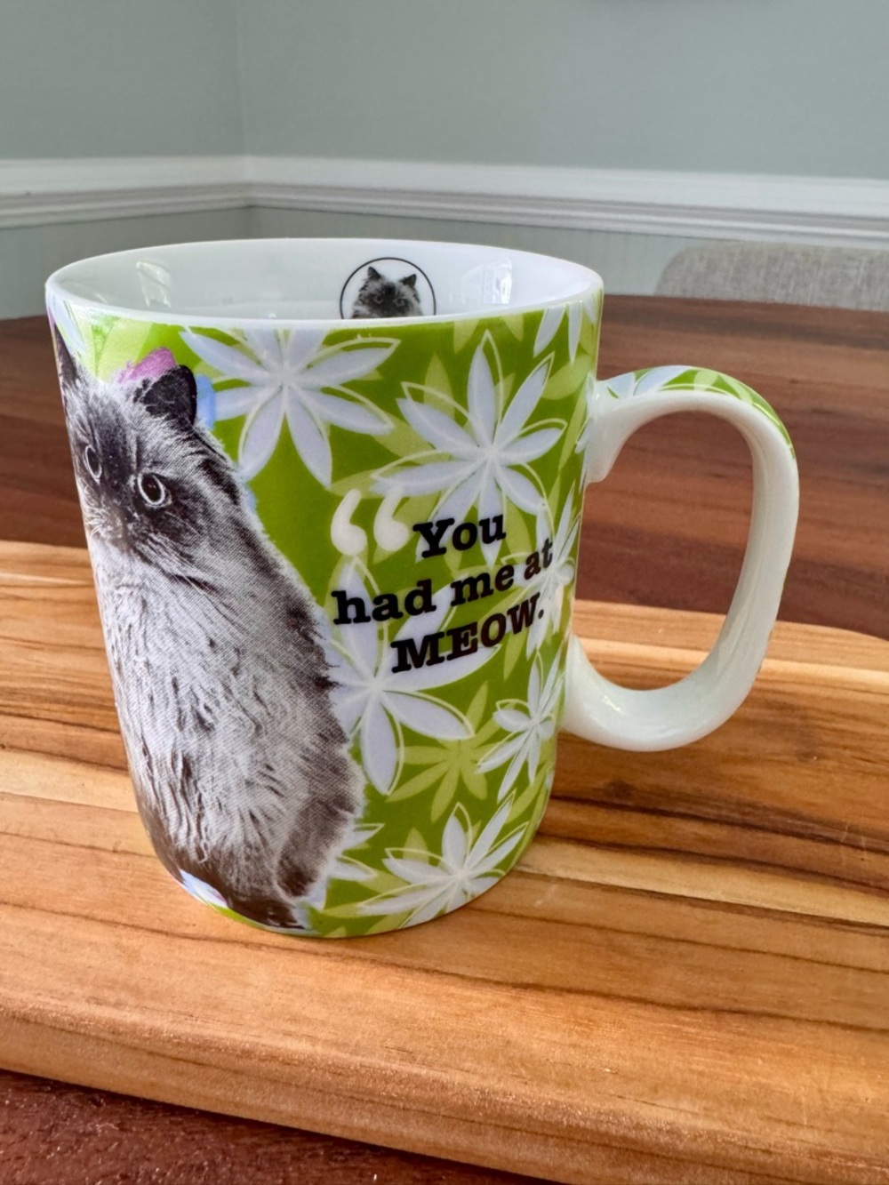 Konitz Feline Classics You Had Me At Meow Kitty Cat Ceramic Coffee Mug EUC Vtg